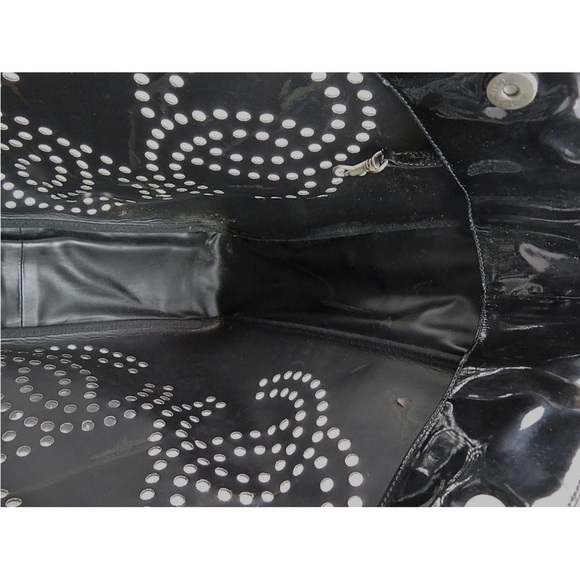 CHANEL Glossy Black Tote with Stud Accents - Picture 9 of 16